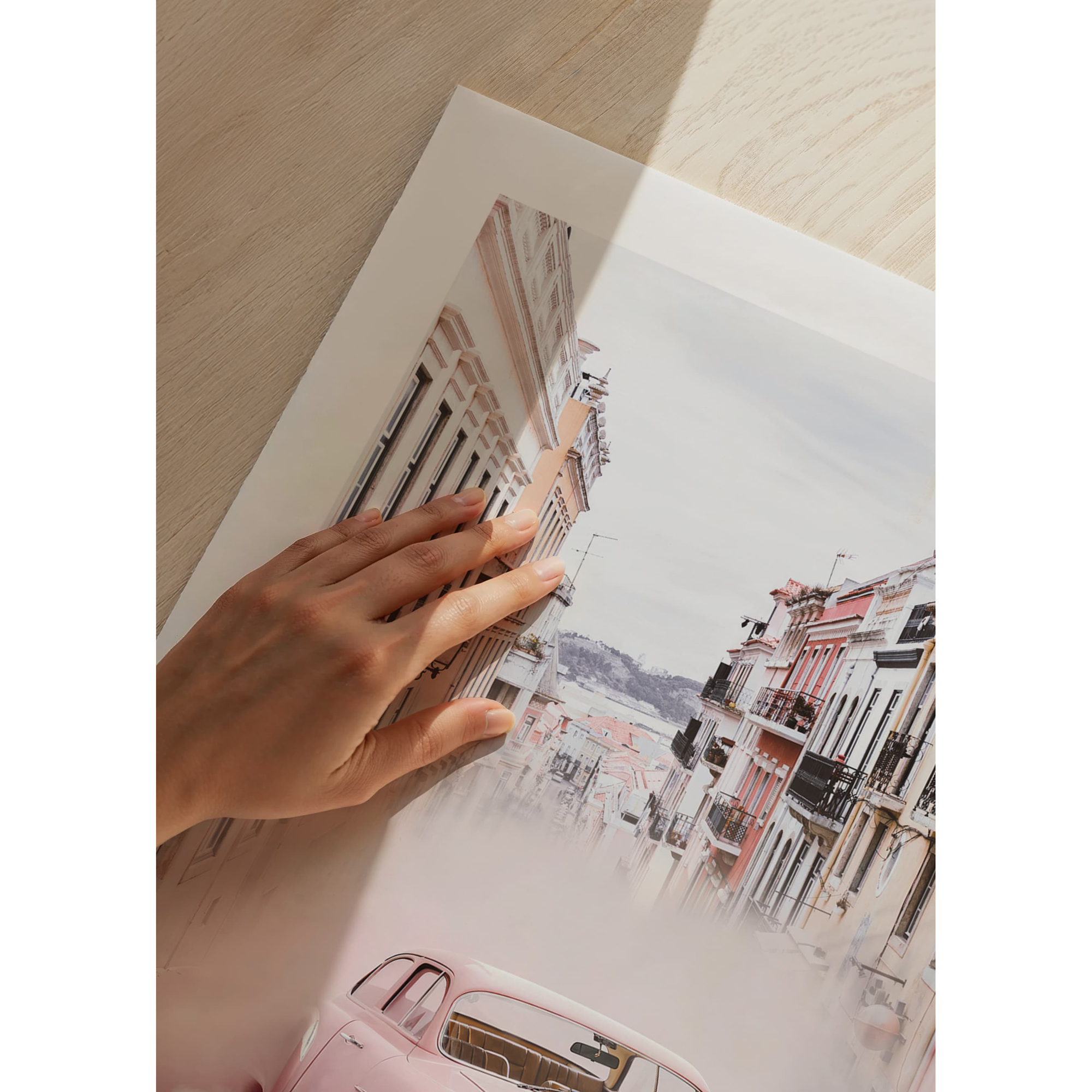 Poster Gallerix Mercedes-Benz 300 SL 1963 In Pink