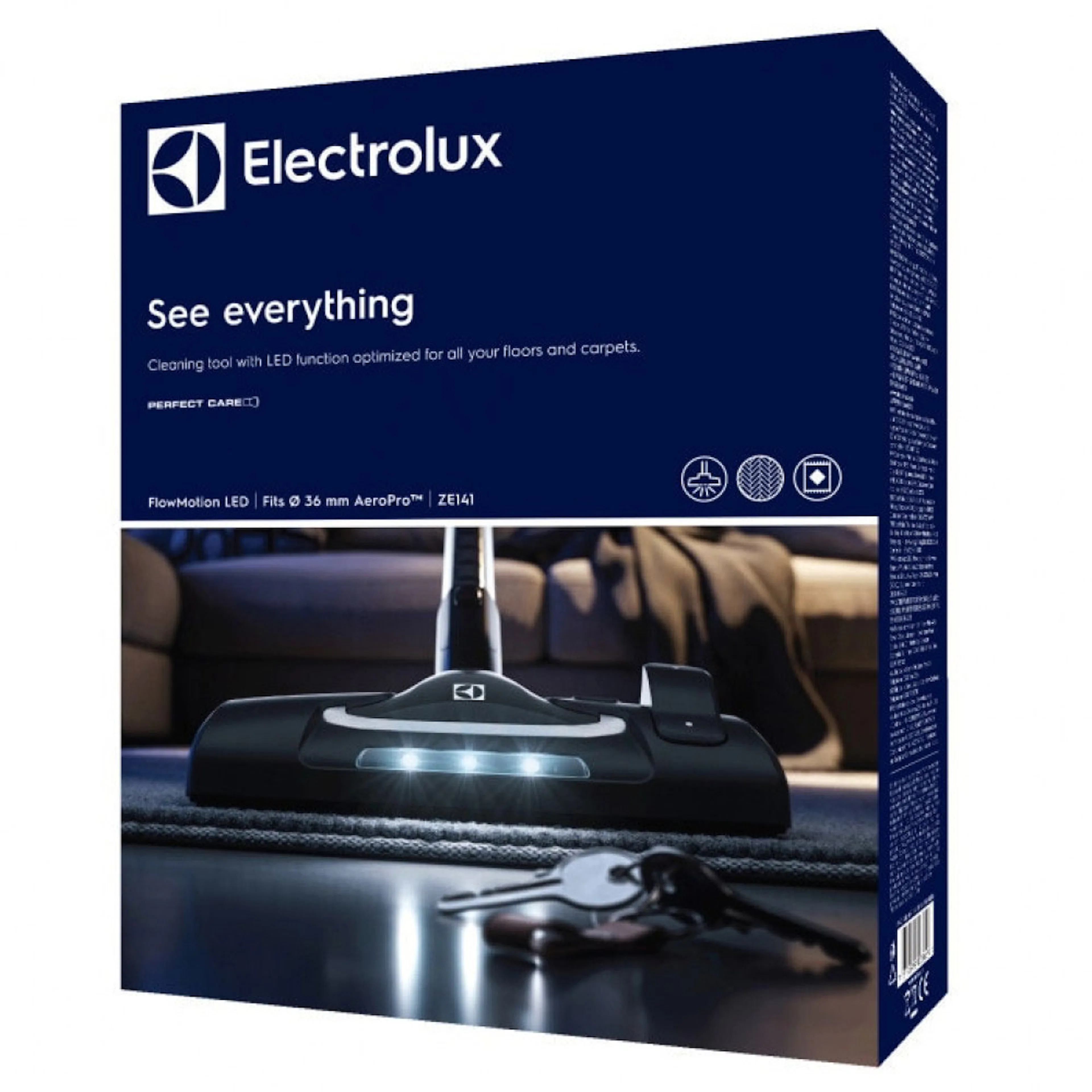 Dammsugarmunstycke Electrolux ZE141 FlowMotion med LED-belysning