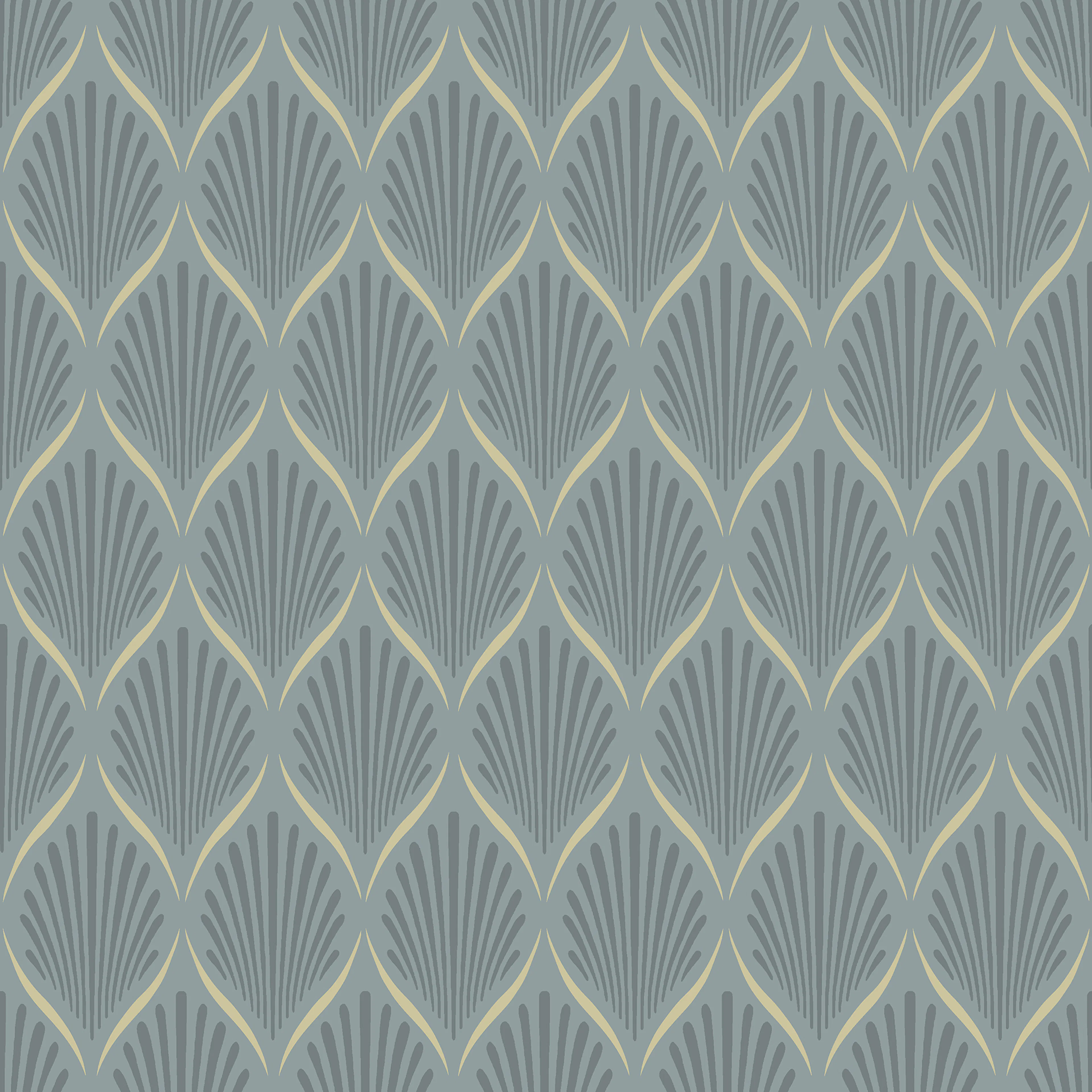 Tapet Duro Lilly Blå 68103