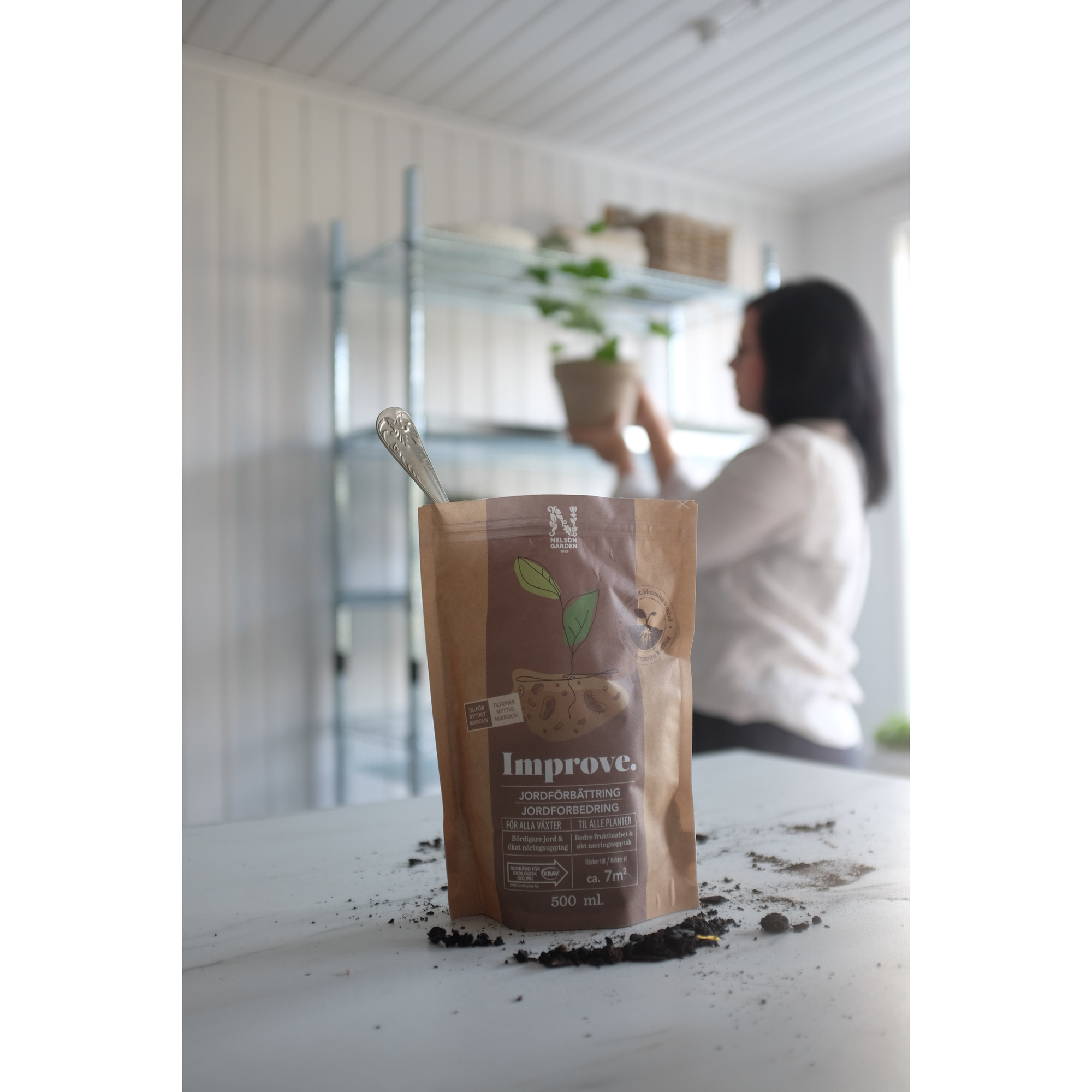 Växtnäring Nelson Garden Jordförbättring Improve Krav 500 ml