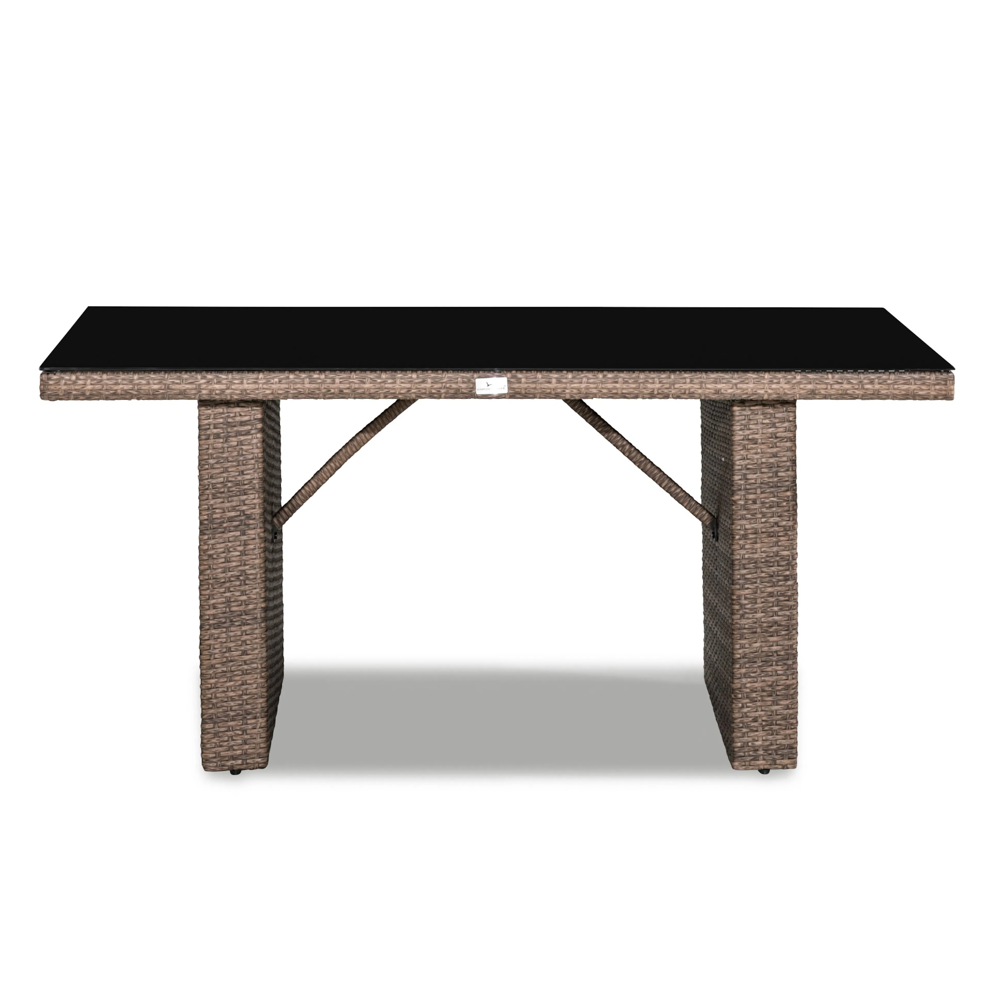 Utebord Comfort Garden James Glasskiva 85x145 cm Utomhus