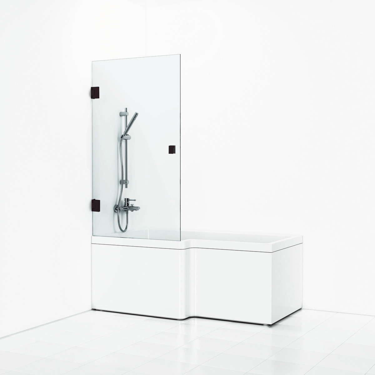 Badkarsvägg Svedbergs 180° Rak