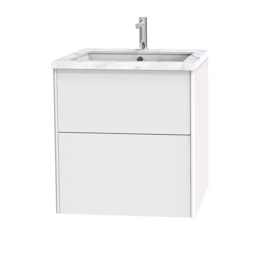 Tvättställsskåp Miller Badrum Brooklyn 60 med Lådor för Bänkskiva