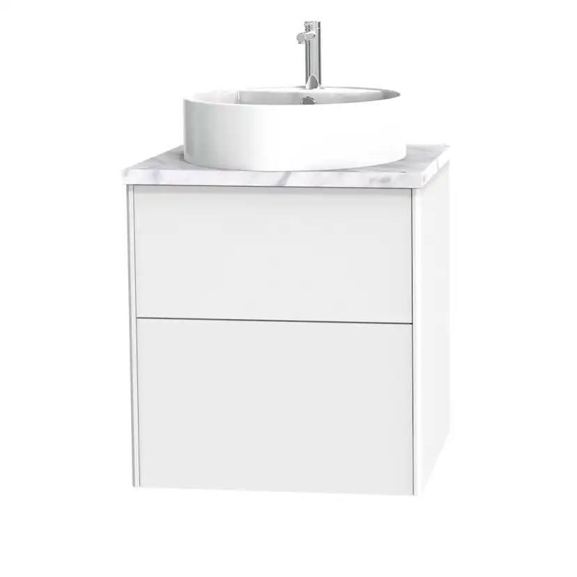 Tvättställsskåp Miller Badrum Brooklyn 60 med Lådor för Bänkskiva