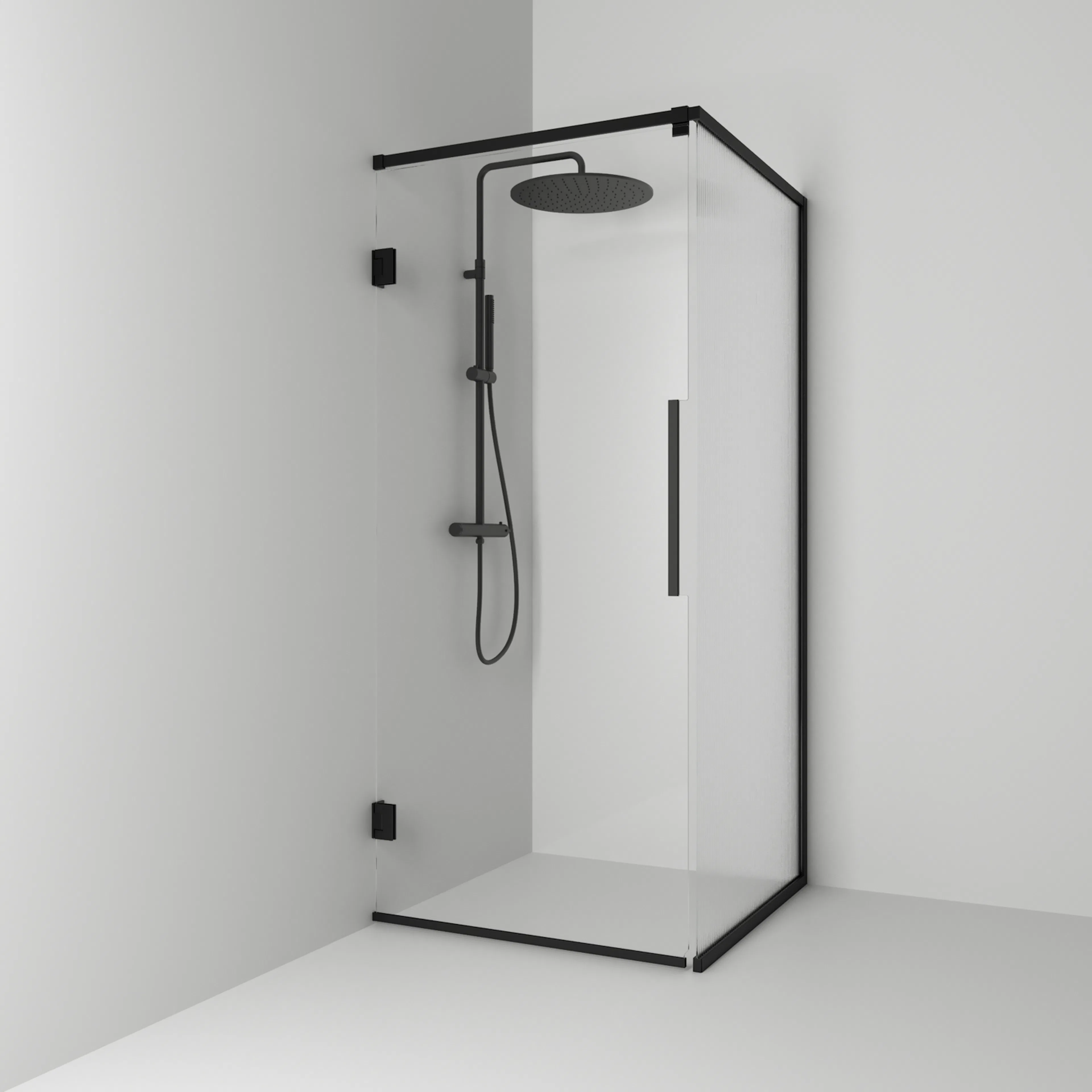 Duschhörn Svedbergs Langfoss Kombi 200 med Linjeglas