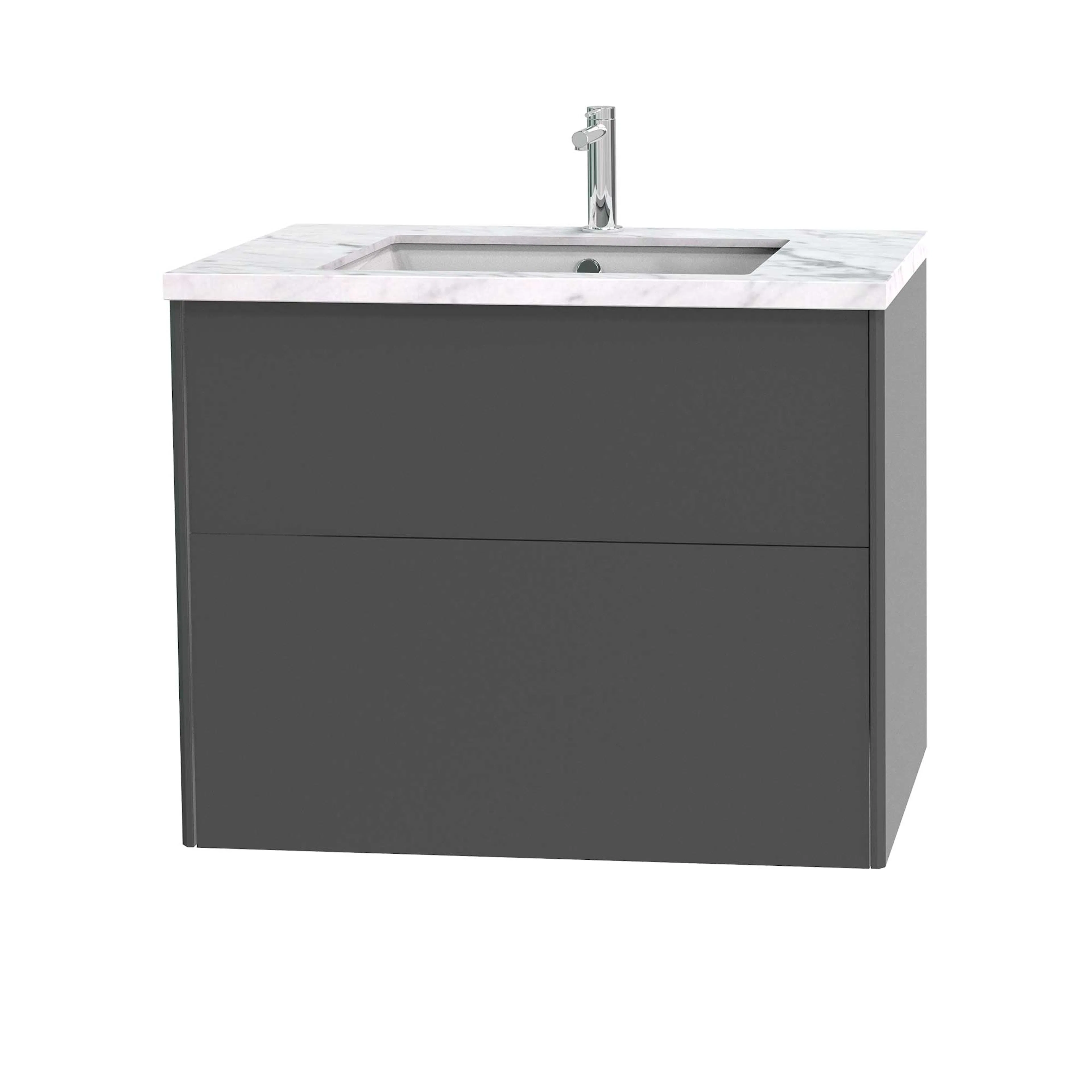 Tvättställsskåp Miller Badrum Brooklyn 80 med Lådor för Bänkskiva