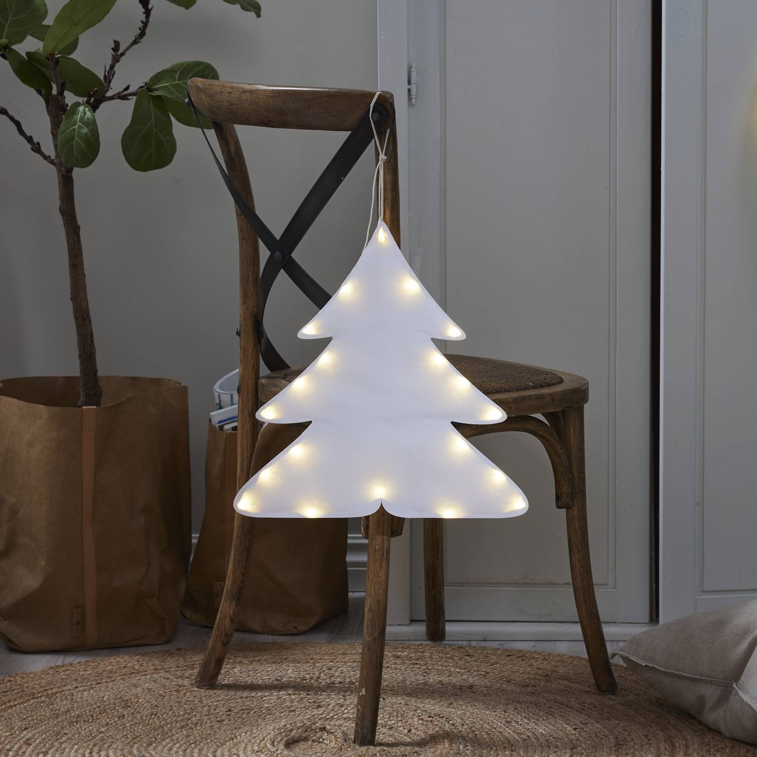 Hängande Dekoration Star Trading Milla Gran med LED