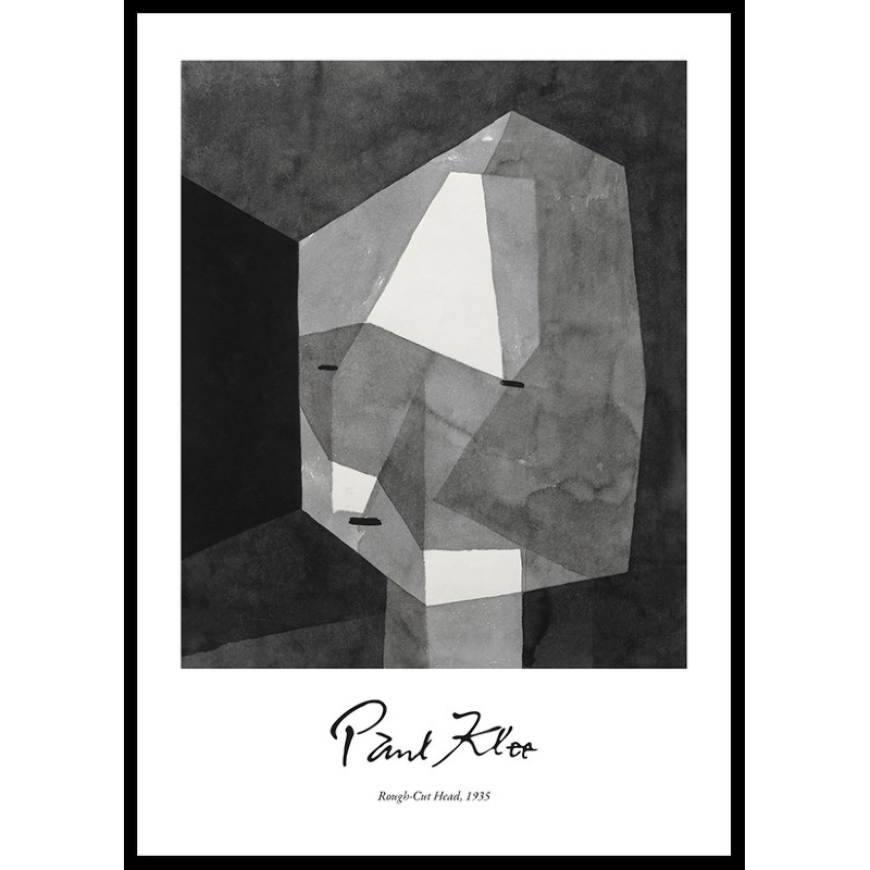Poster Gallerix Rough-Cut Head By Paul Klee