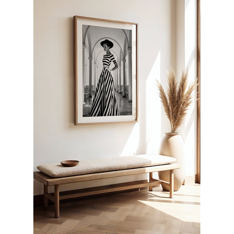 Poster Gallerix Black And White Striped