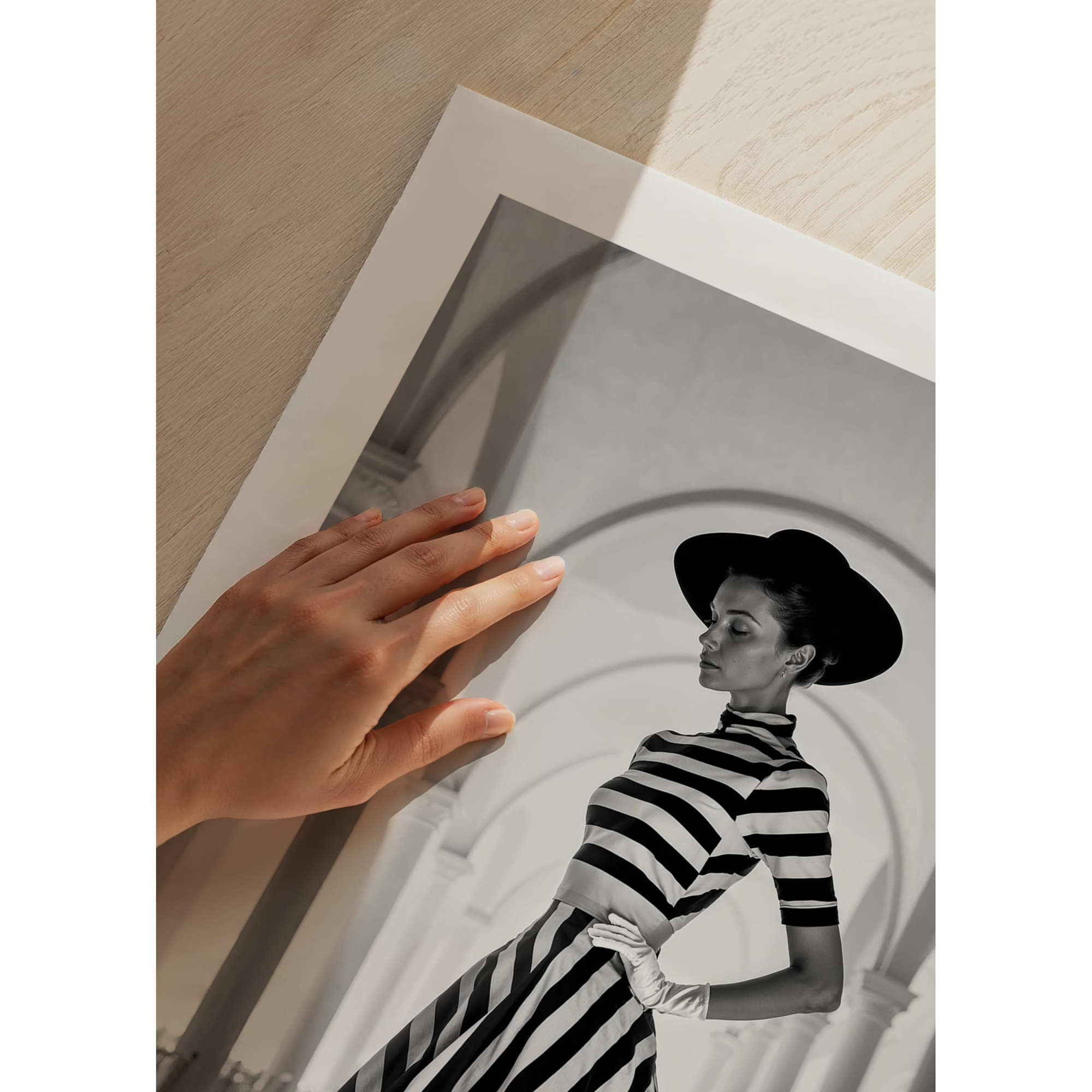 Poster Gallerix Black And White Striped