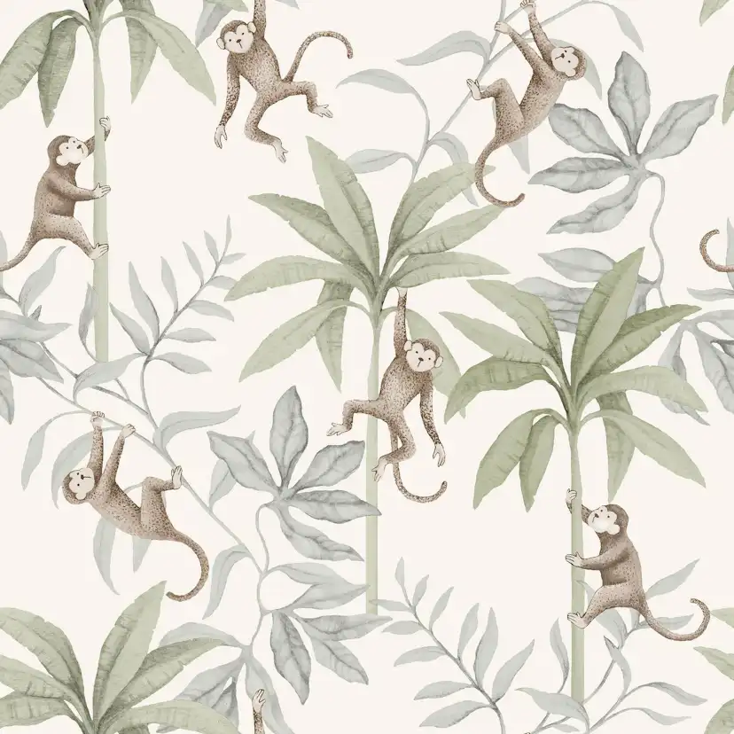 Tapet Boråstapeter Jungle Friends 6936