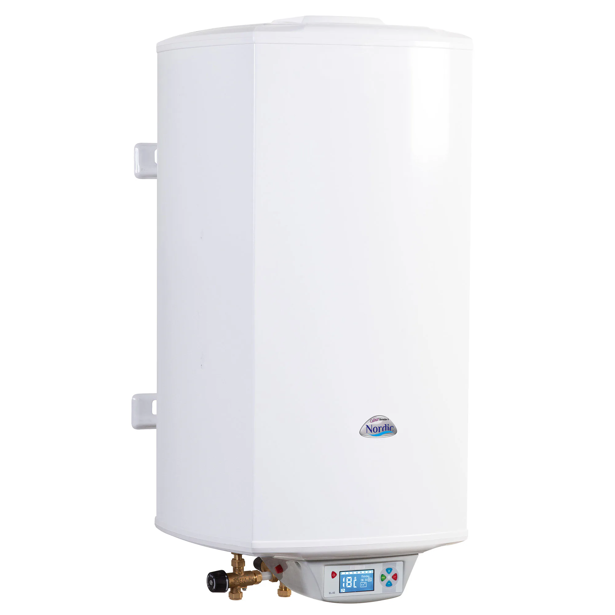 Varmvattenberedare Calmar Beredar´n Nordic 80L, Vägghängd Med Dubbla Elpatroner