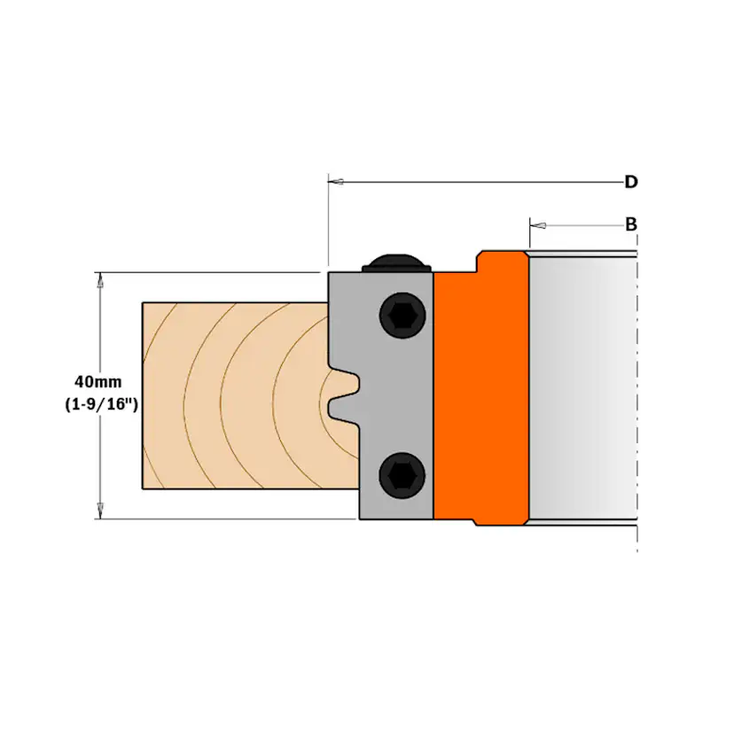 Skär CMT Orange Tools limfogfräs 2-pack