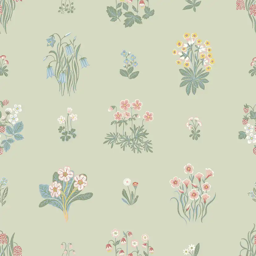 Tapet Boråstapeter Ängsflora 6950