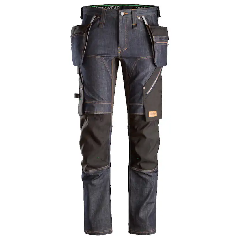 Arbestbyxa Snickers Workwear Denim + HF FW