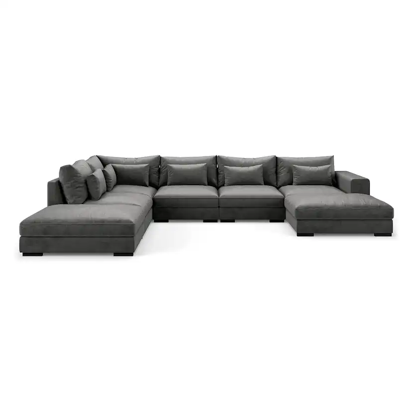 U-modulsoffa Bloomington Dubai med Divan Sammet
