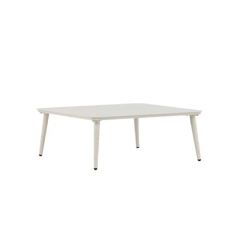 Soffbord Venture Home Lina Beige Utomhusbord Aluminium 90x90cm