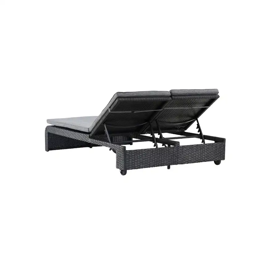 Solsäng Venture Home London Duo, Dubbel Utomhussäng i Konstrotting med Dyna