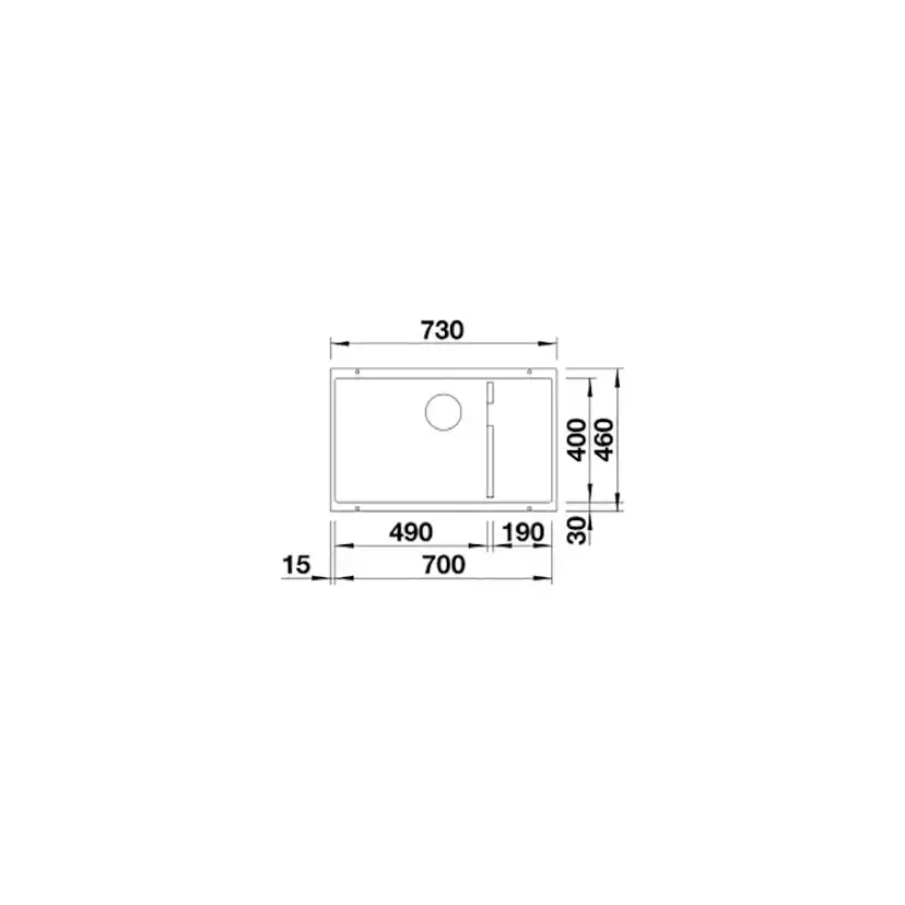 Diskho Blanco Subline 700 Level Silgranit Infino
