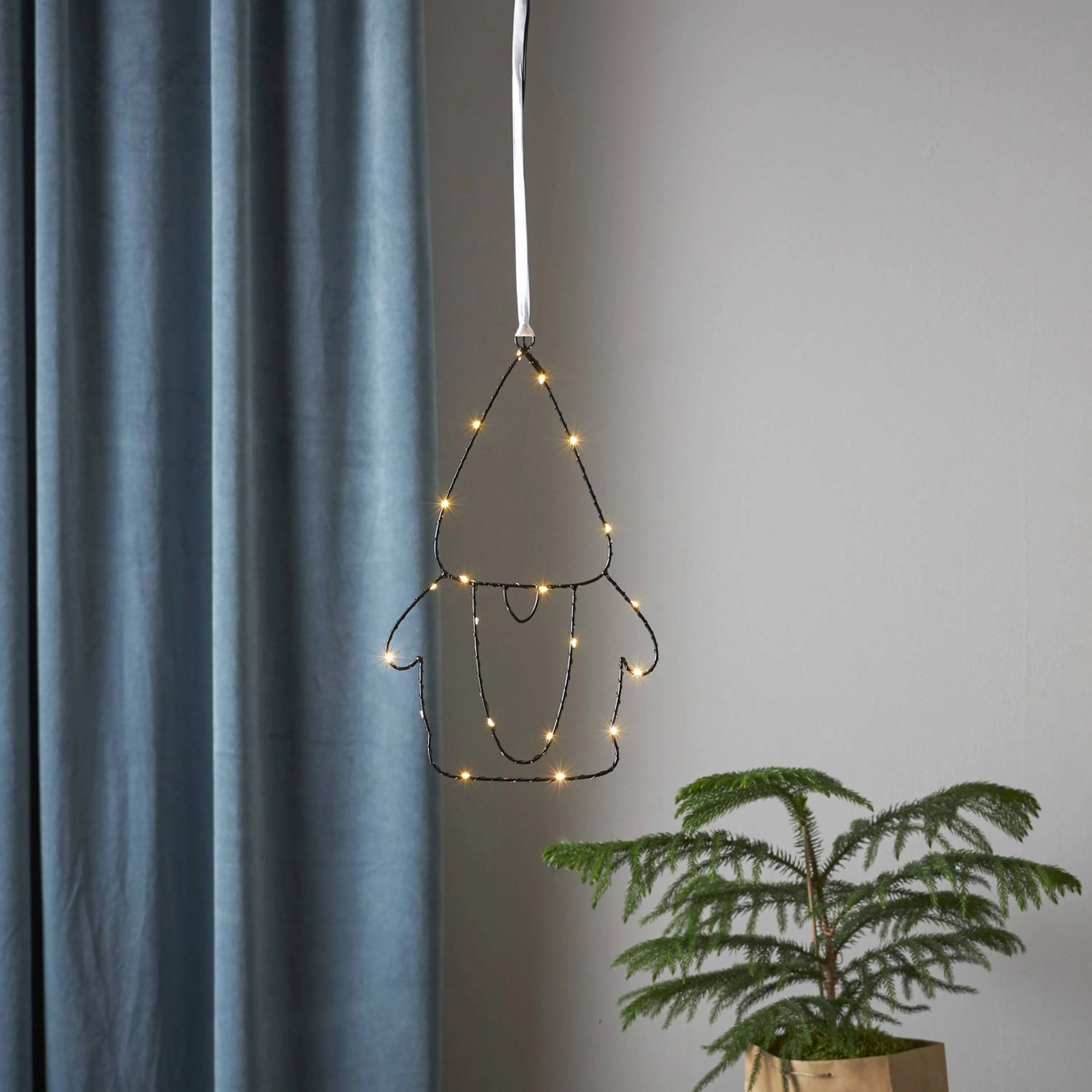 Inomhusdekoration Star Trading Santa Tomte med LED