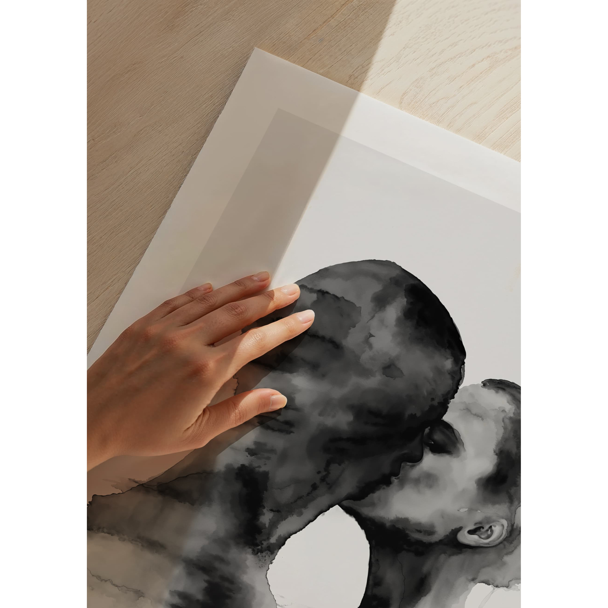 Poster Gallerix Monochrome Kiss