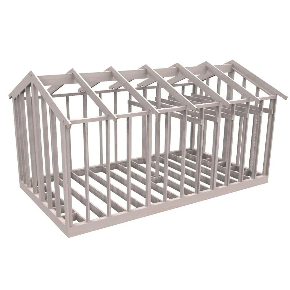 Attefallsstomme Byggstommar 22 grader 7200x3940 mm Färdiga Sektioner