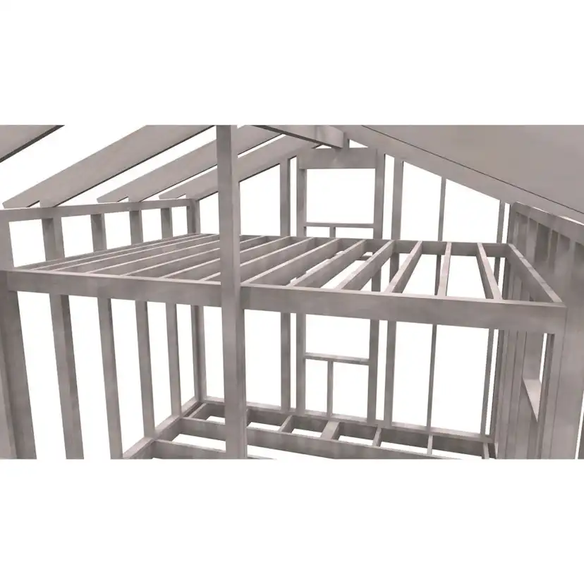 Attefallsstomme Byggstommar 22 grader Med Loft 7200x3940 mm Färdiga Sektioner