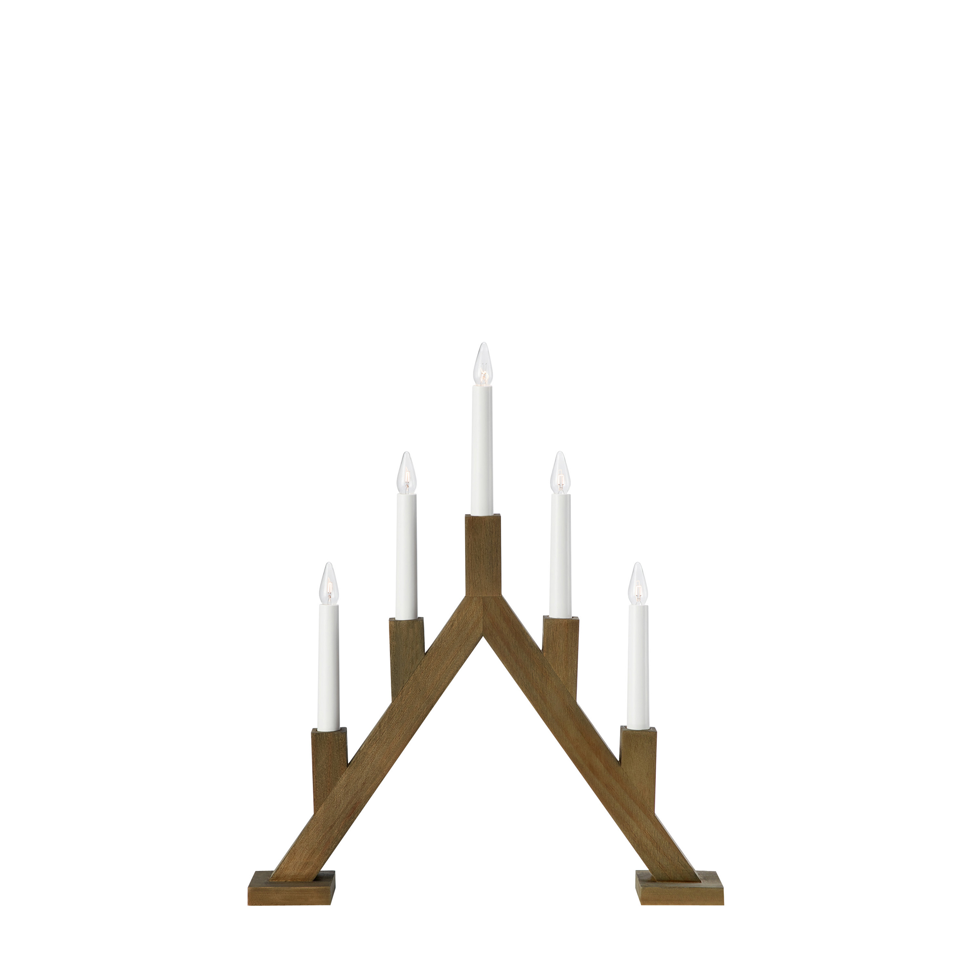 Adventsljusstake Markslöjd Bjurfors Träljusstake 5 Ljus