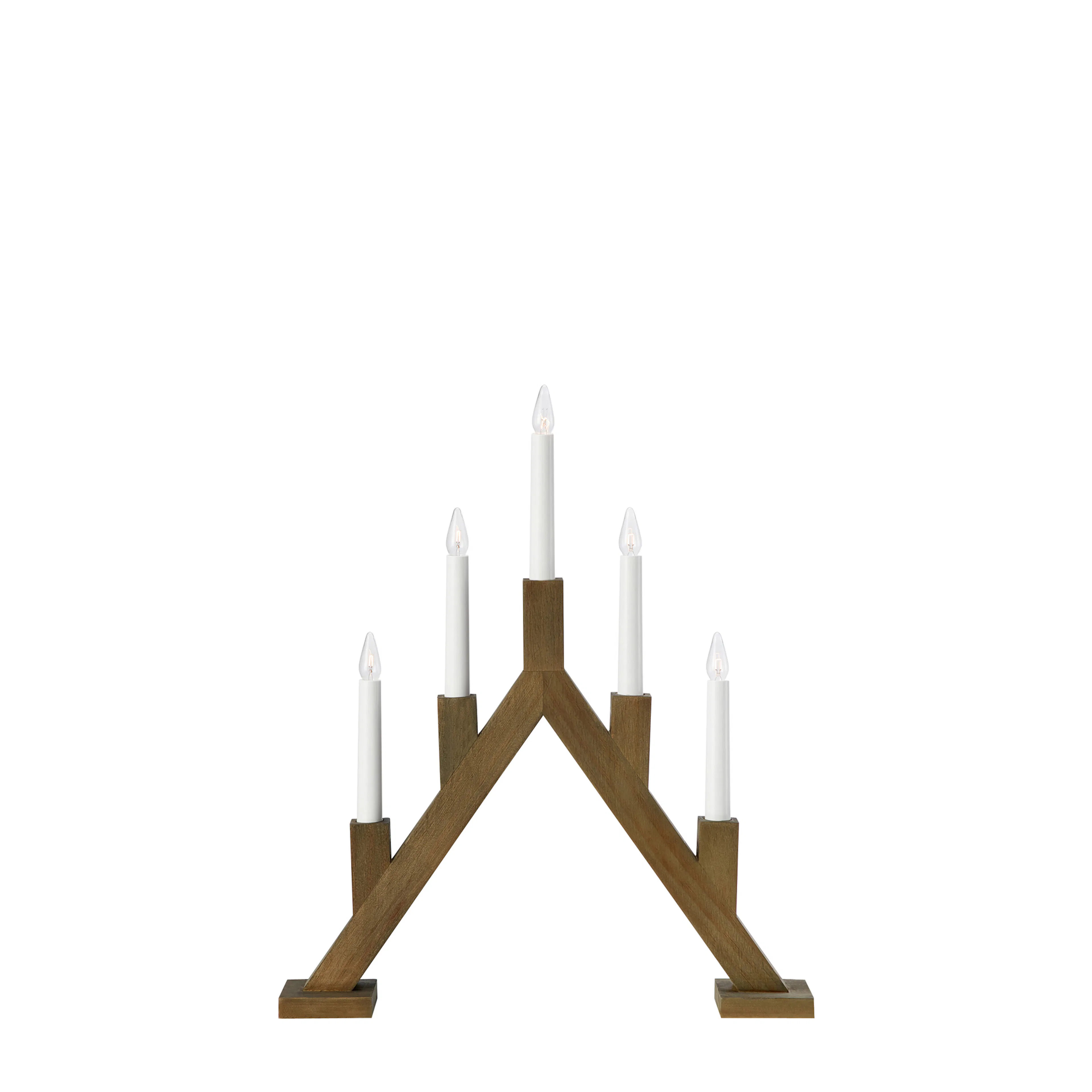 Adventsljusstake Markslöjd Bjurfors Träljusstake 5 Ljus