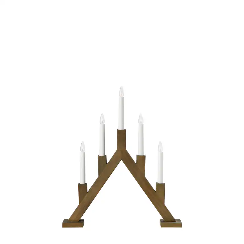 Adventsljusstake Markslöjd Bjurfors Träljusstake 5 Ljus