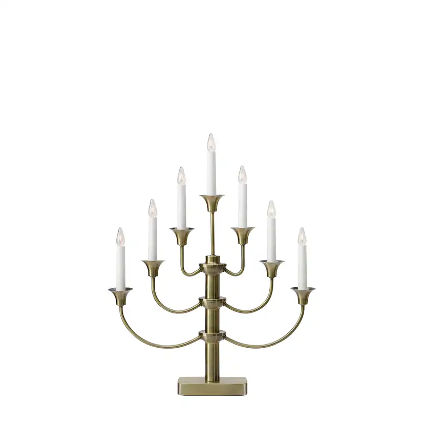 Adventsljusstake Markslöjd Gylling Mässing 7 Ljus