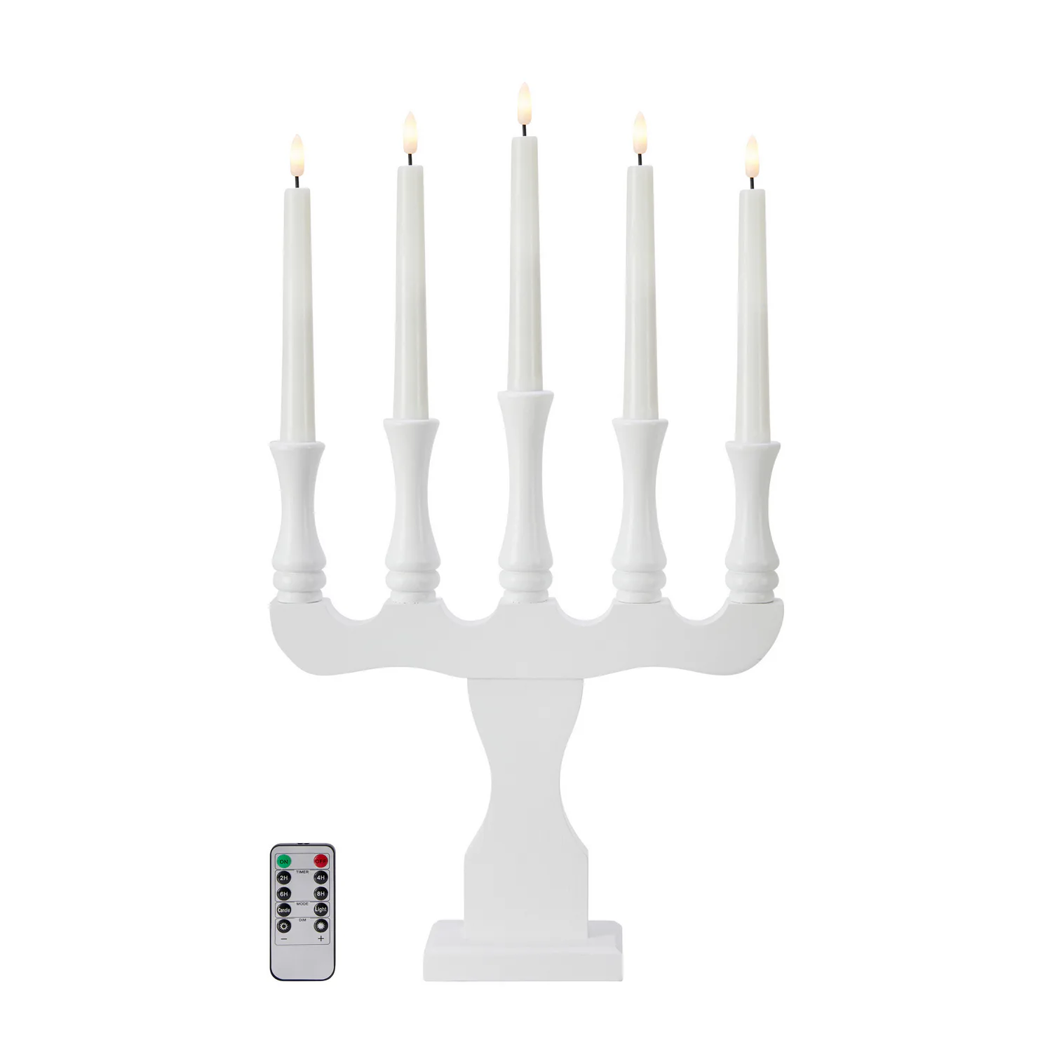 Adventsljusstake Markslöjd Rydboholm Träljusstake 5 Ljus Batteridriven Portabel Julbelysning