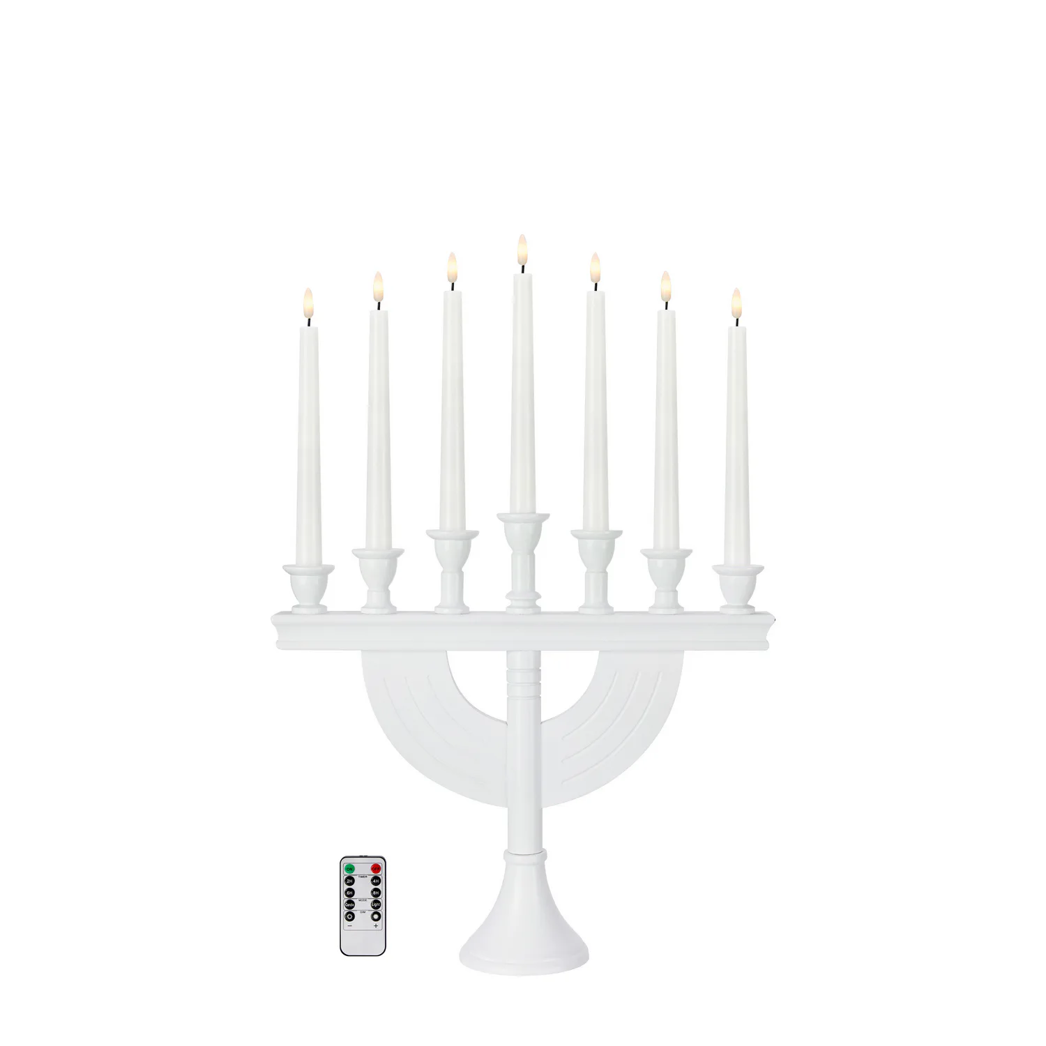 Adventsljusstake Markslöjd Torpa Träljusstake 7 Ljus Batteridriven Portabel Julbelysning