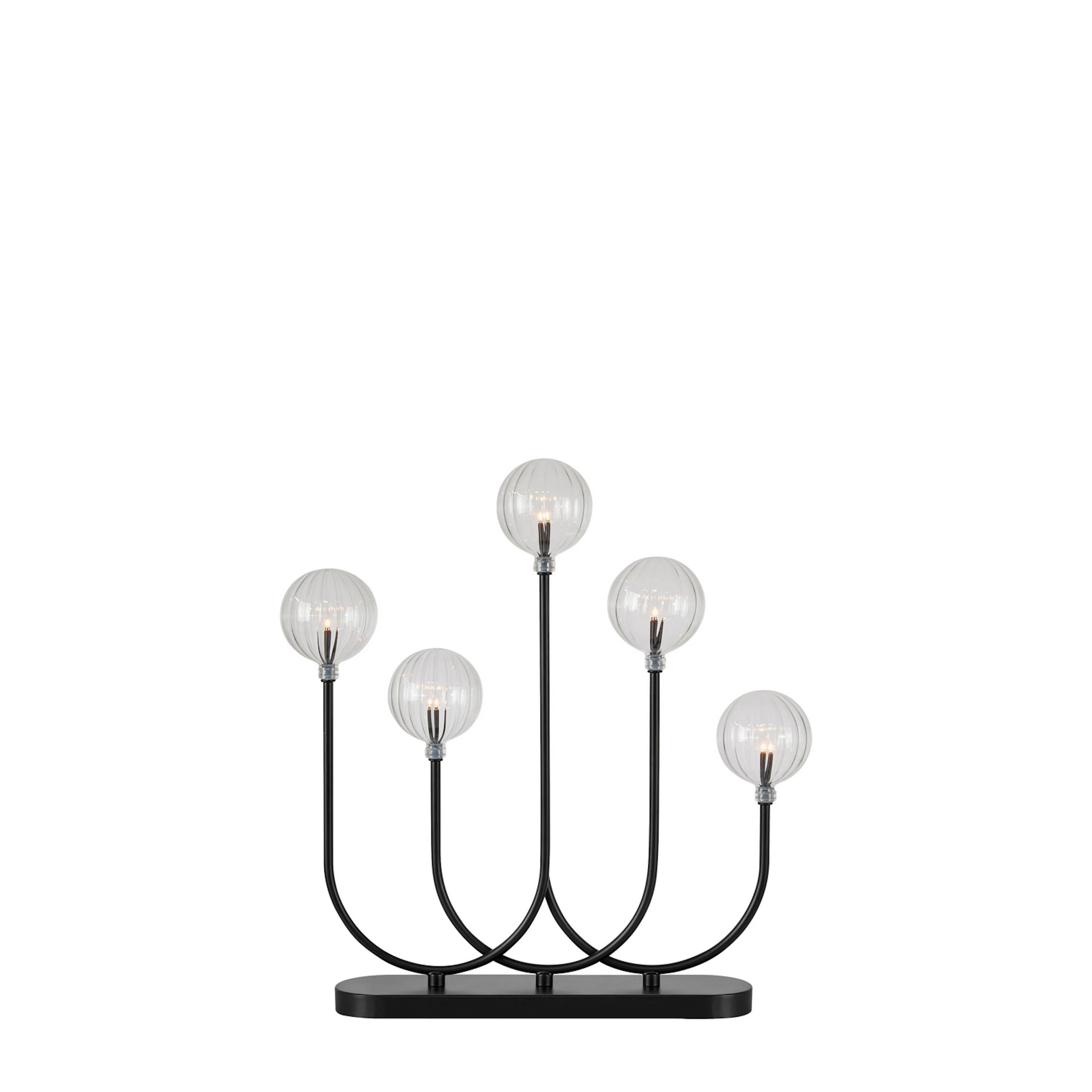 Adventsljusstake Markslöjd Soro Ljusstake med Glaskupor 5 Ljus