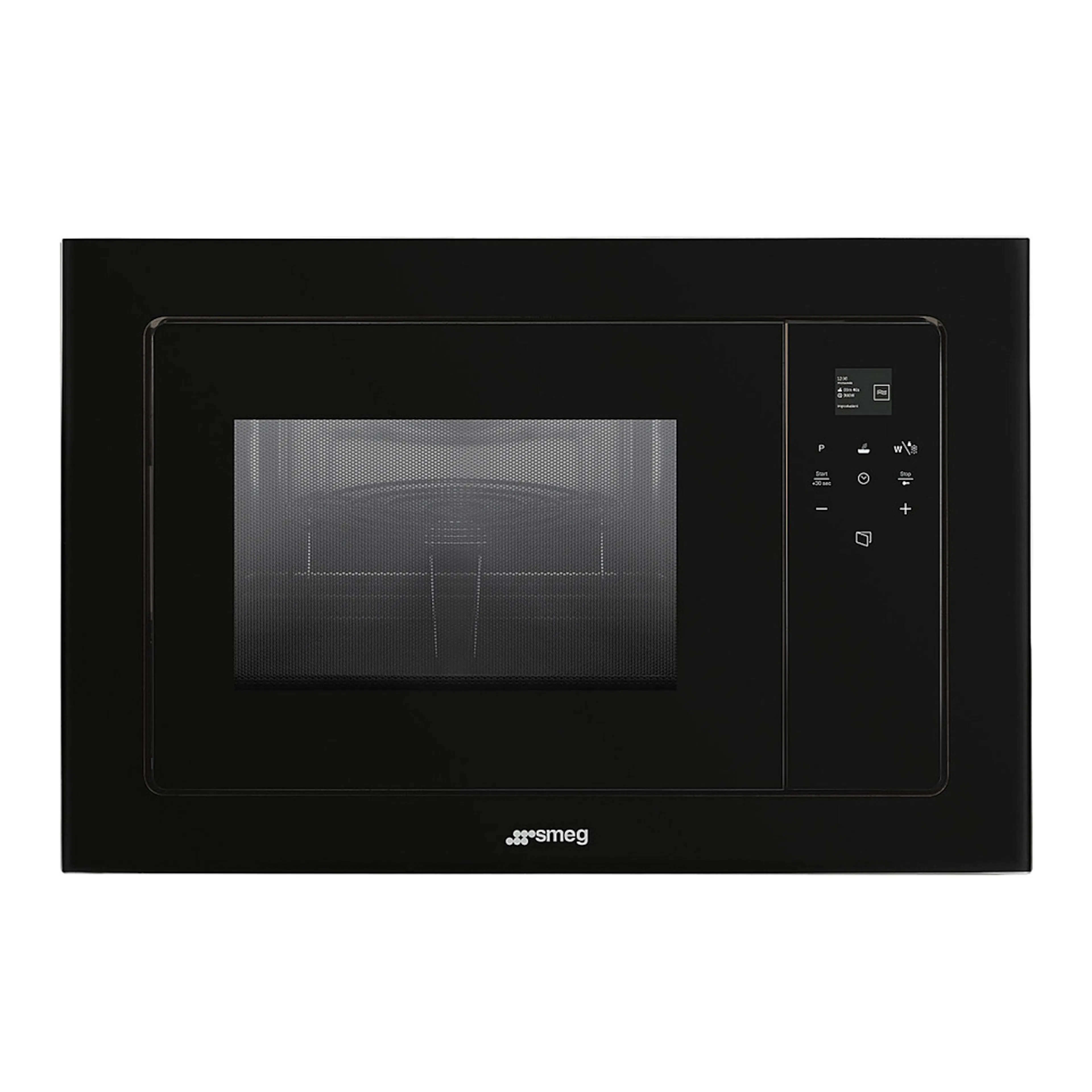 Mikrovågsugn Smeg FMI120B3 Svart med Grill och Thermoventilation