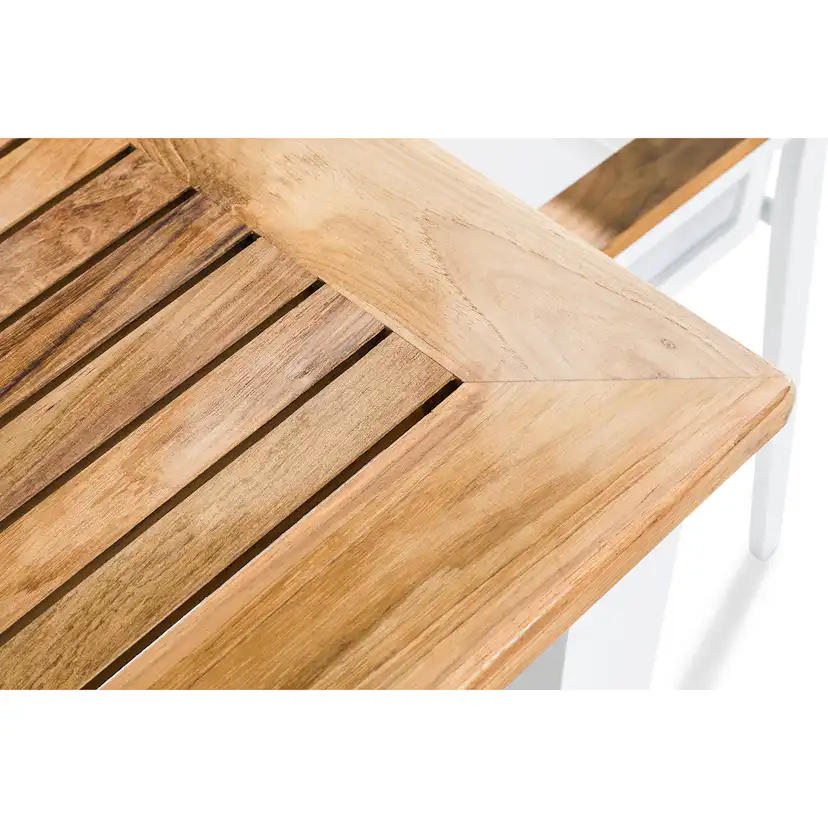 Trädgårdsgrupp deNoord Las Vegas Matgrupp Utomhus 220-280x100 + 6 Stapelstolar