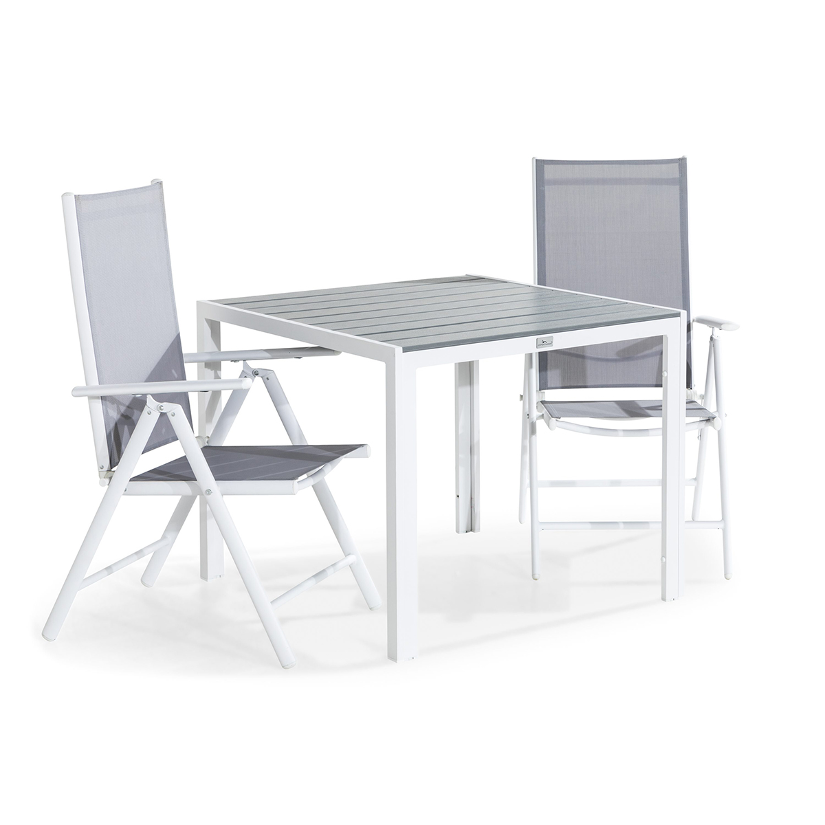 Trädgårdsgrupp Comfort Garden Tunis Matgrupp Utomhus 90x90 + 2 Maggie Positionsstol