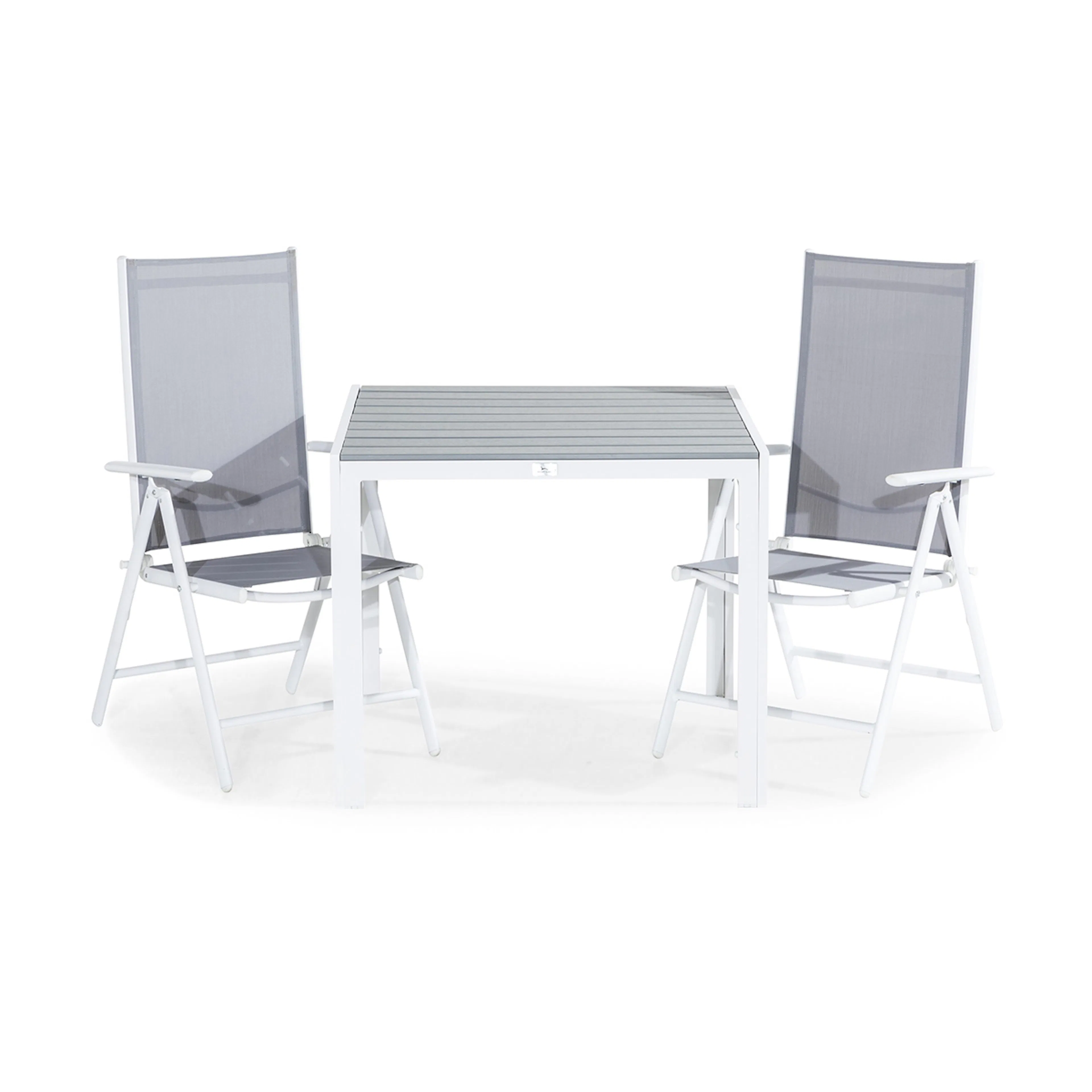 Trädgårdsgrupp Comfort Garden Tunis Matgrupp Utomhus 90x90 + 2 Maggie Positionsstol