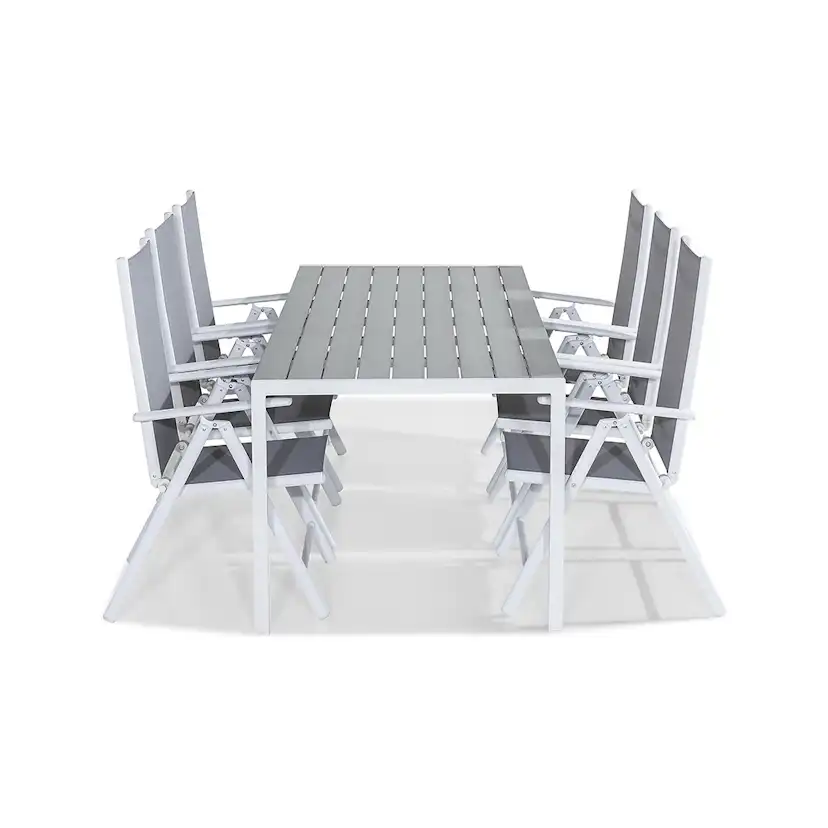 Matgrupp Comfort Garden Tunis med 6 Maggie Positionsstolar