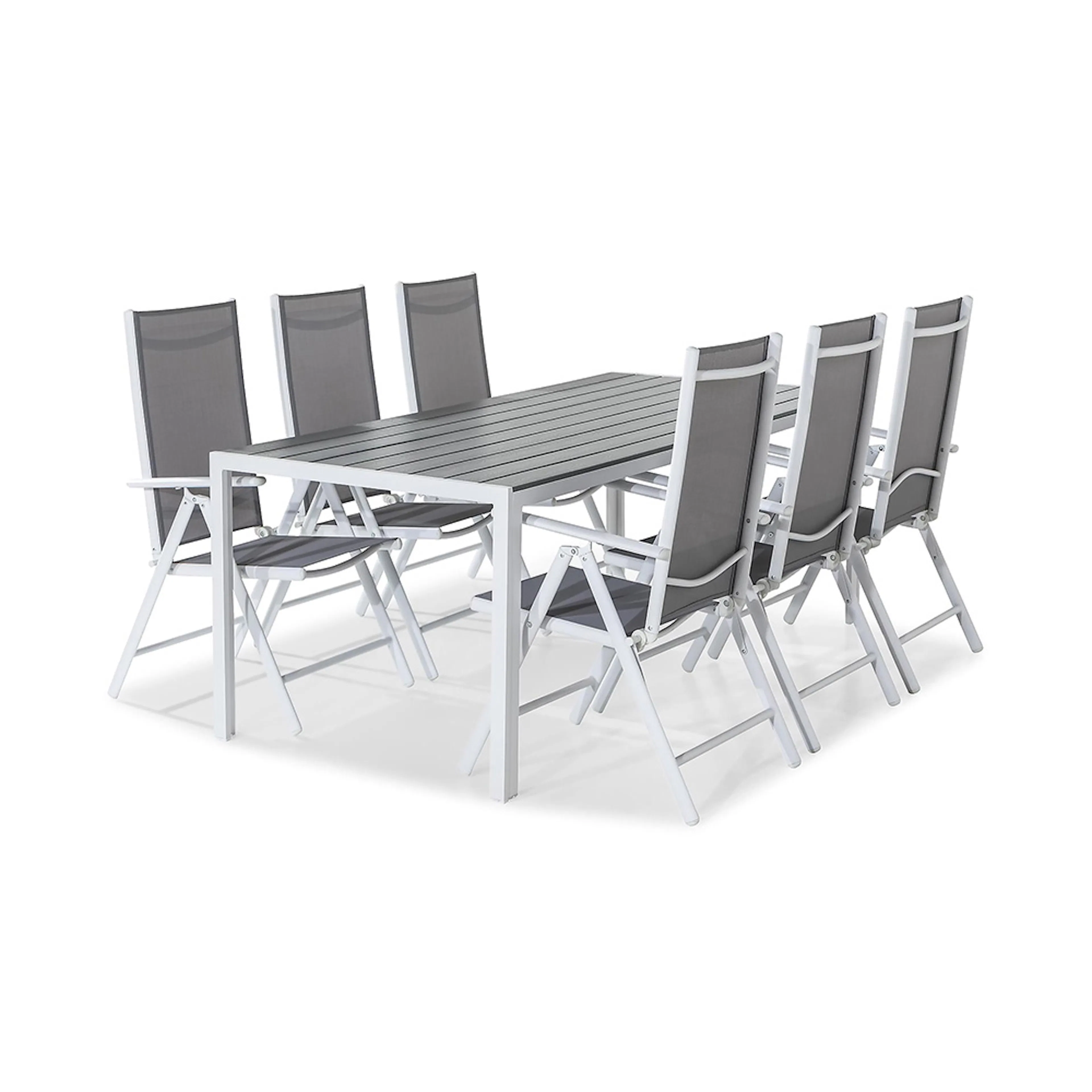 Matgrupp Comfort Garden Tunis med 6 Maggie Positionsstolar