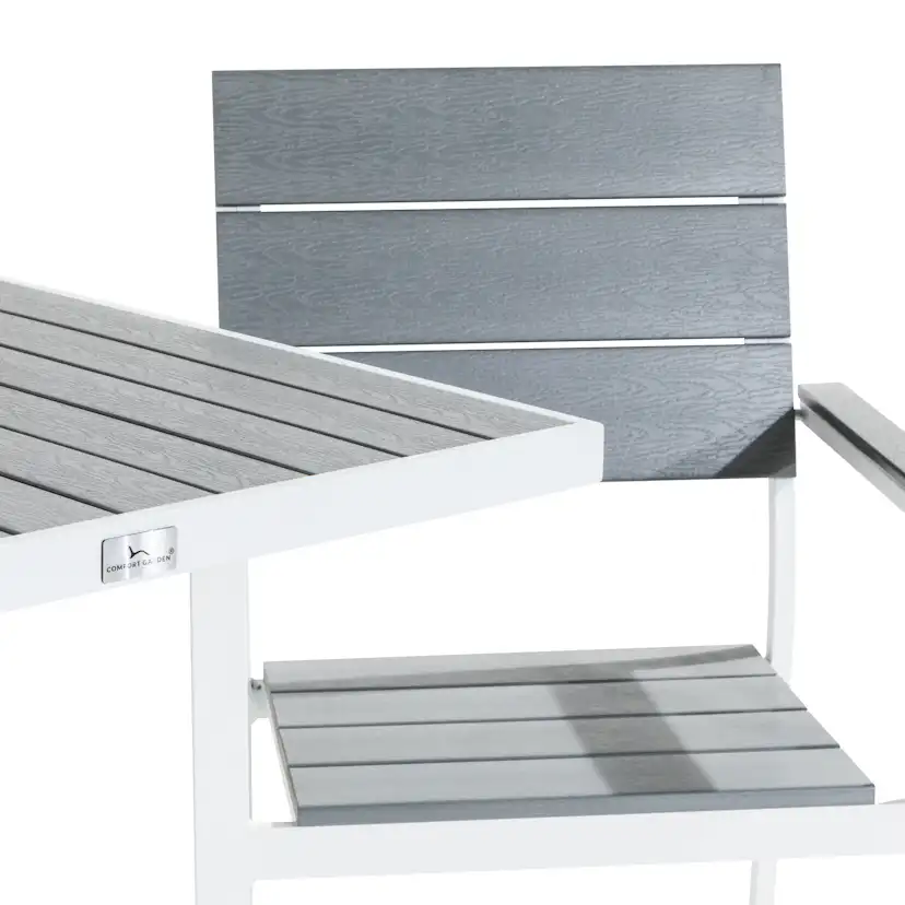 Cafégrupp Comfort Garden Tunis Caféset 70x70 med 2 Stapelstolar