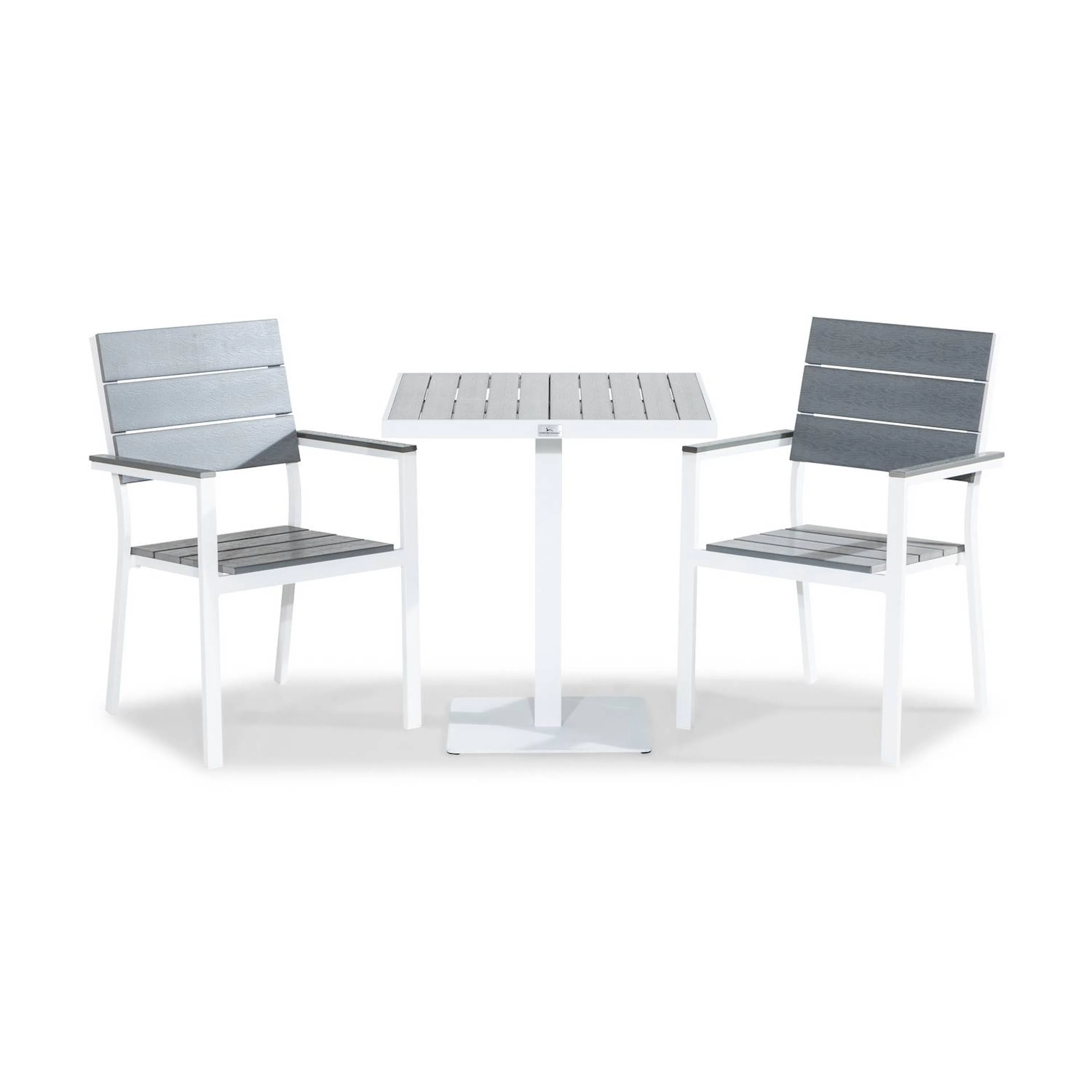 Cafégrupp Comfort Garden Tunis Caféset 70x70 med 2 Stapelstolar