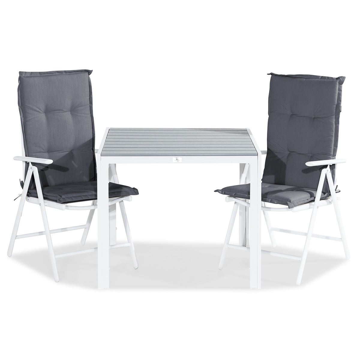 Trädgårdsgrupp Comfort Garden Tunis Matgrupp Utomhus 90x90 + 2 Maggie Positionsstol m Dyna