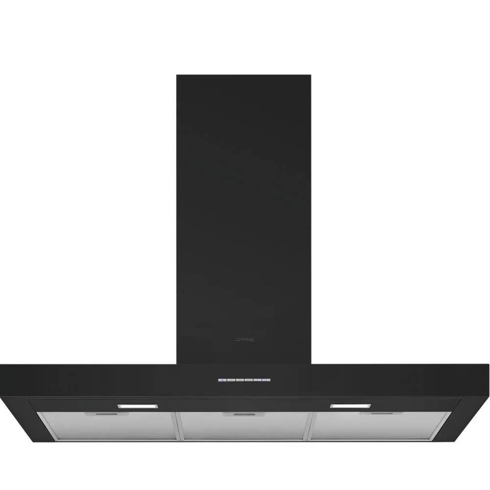 Vägghängd Köksfläkt Smeg KBT900NE Svart Elegant Design