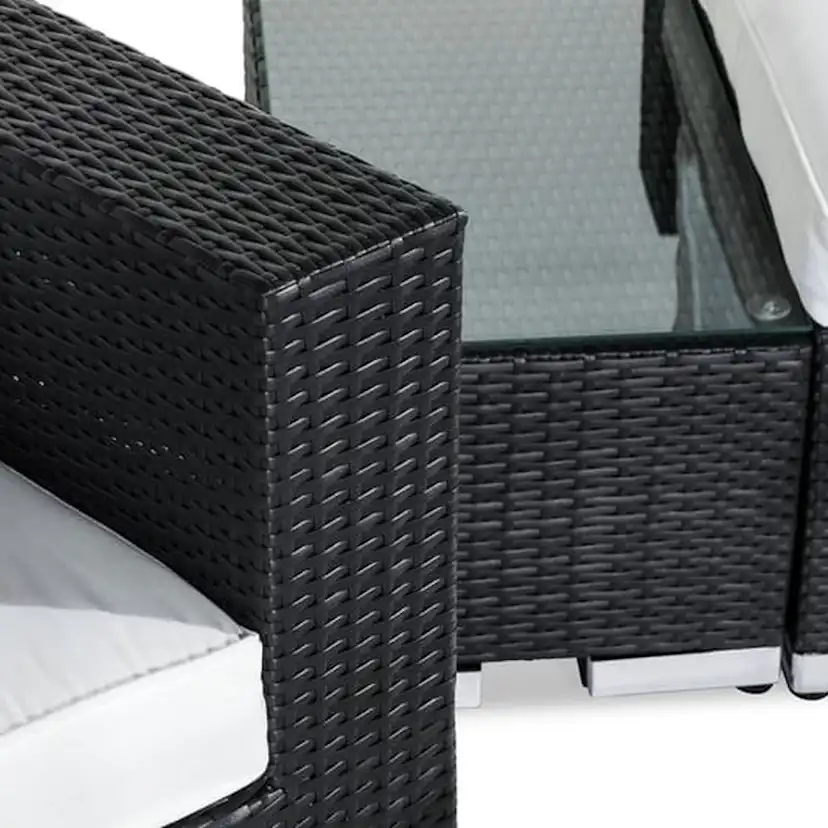 Loungegrupp Comfort Garden Bahamas 3-sits med Avslut med Utefåtölj och Utebord Utomhus