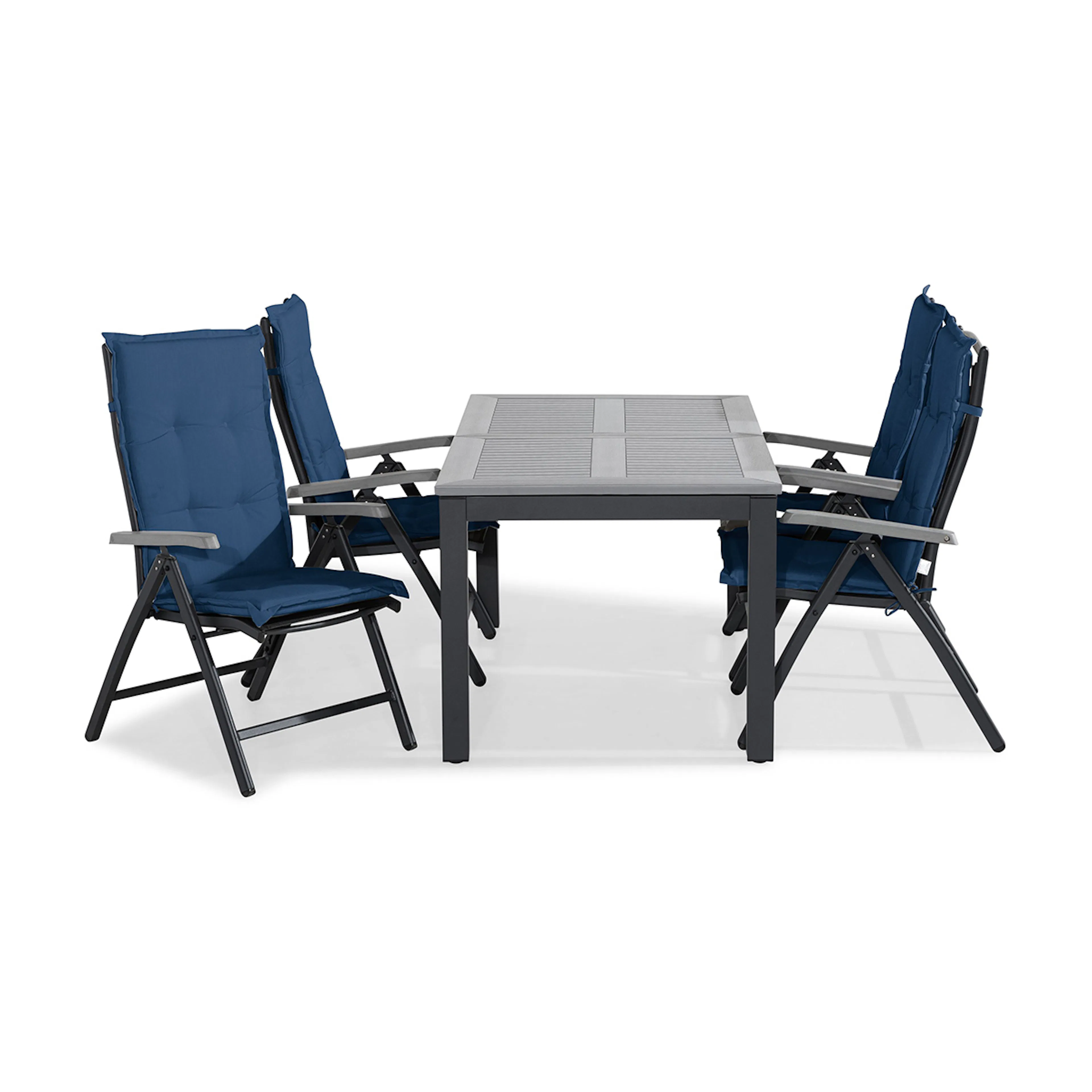 Trädgårdsgrupp Comfort Garden Monaco Matgrupp Utomhus 152-210x90 + 4 Monaco Positionsstol m Dyna