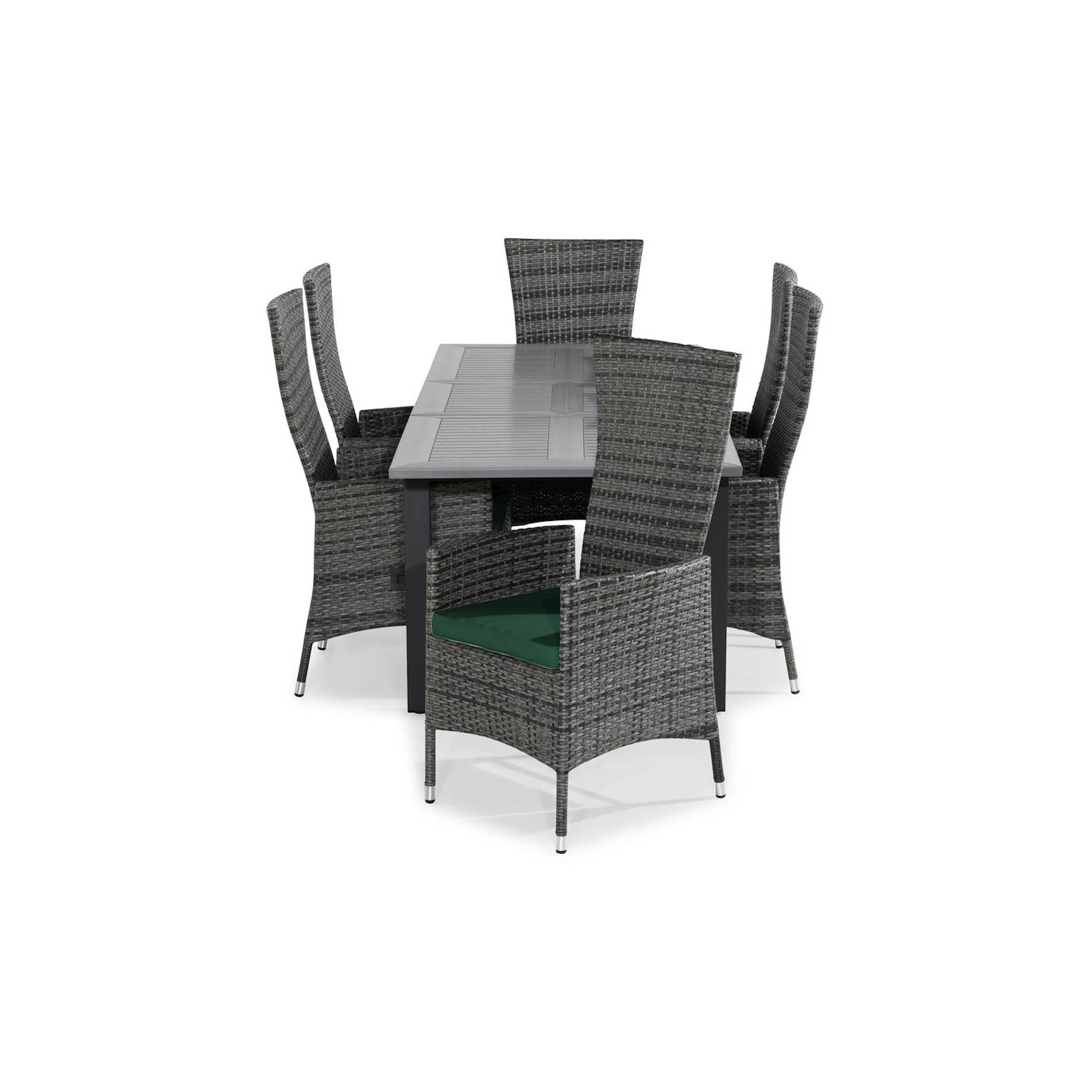 Matgrupp Comfort Garden Monaco Matgrupp Utomhus 152-210x90 med 6 Jenny Fåtölj Ställbar m Dyna