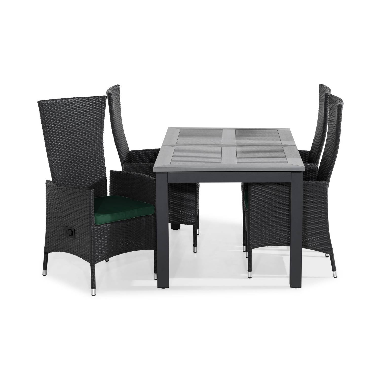 Matgrupp Comfort Garden Monaco Matgrupp Utomhus 152-210x90 med 4 Jenny Fåtölj Ställbar m Dyna