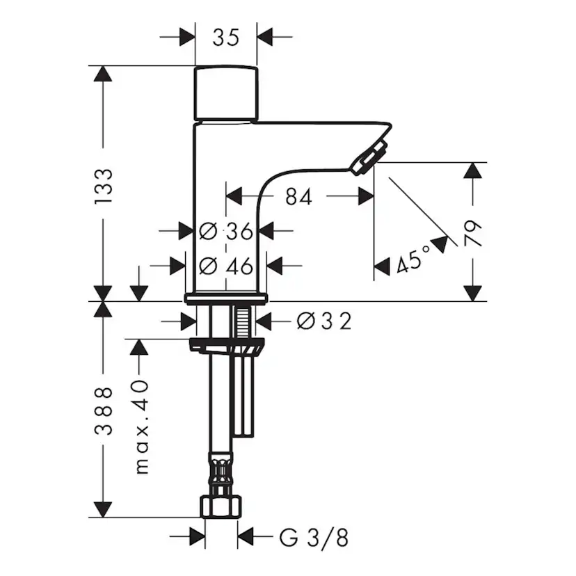 Tappkran Hansgrohe Logis 70