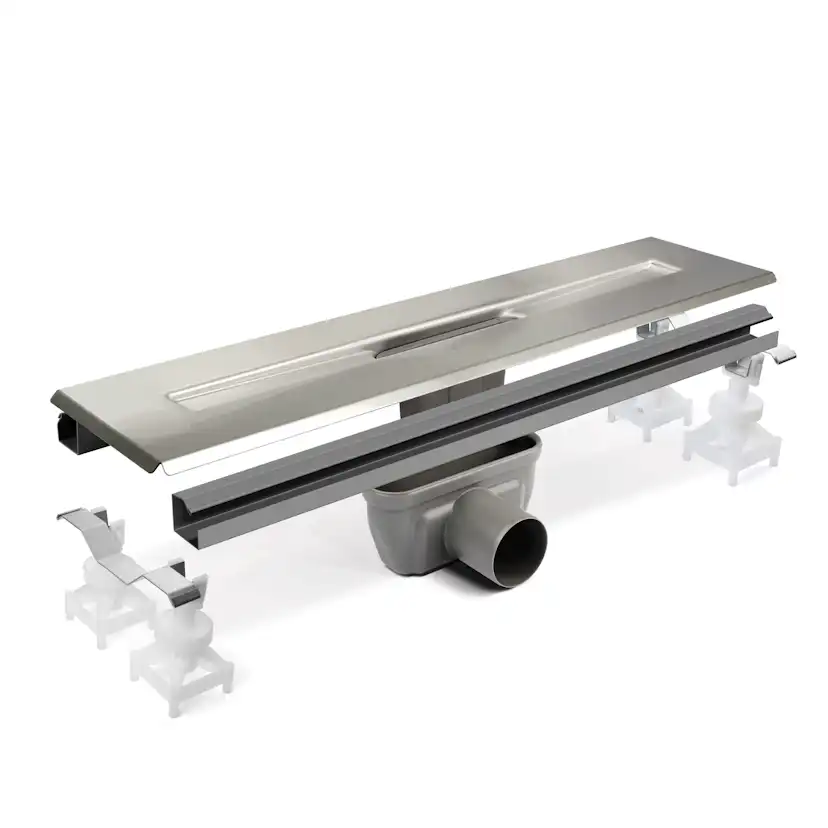 Linjeavlopp Unidrain Grundpaket 3004 Friliggande för Inomhusavlopp